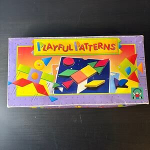 Discovery Toys Playful Patterns Color Shapes Design Homeschool Activity Set 1991